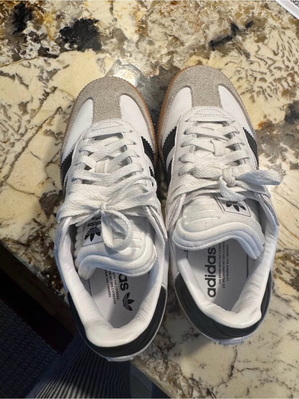 Adidas Kids White & Gray Classic Sneaker